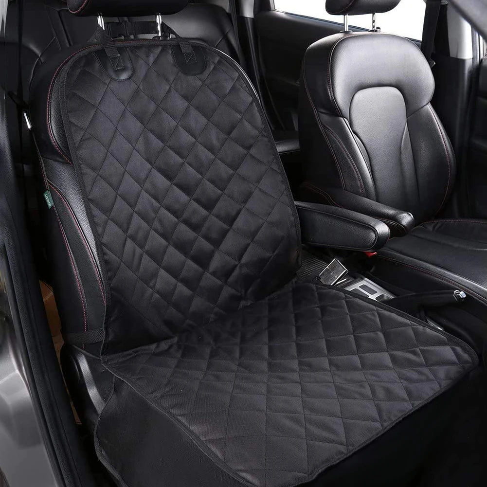 Dog Car Front Seat Cover Waterproof, Non-Slip Pet Cat and Dog Carrier, Folding Pet Carrier Seat Cover for Cars Trucks SUV