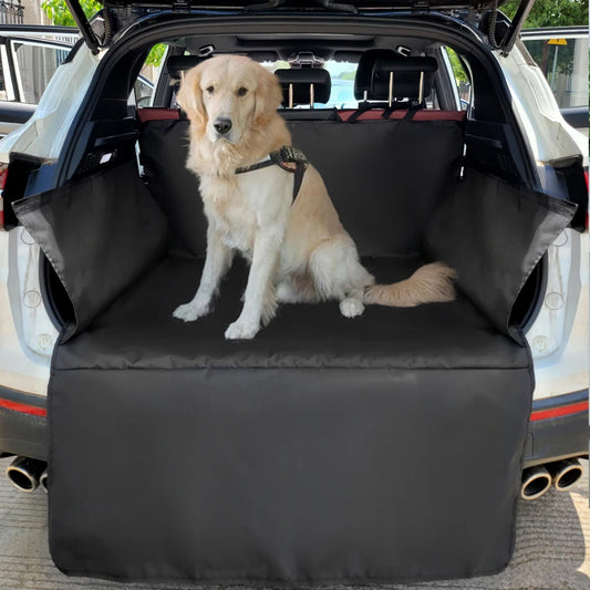 Waterproof 600D Oxford Cloth Dog Car Seat Cover, Pet Travel Dog Carrier, Car Trunk Mat, SUV Cargo Liner For Dogs