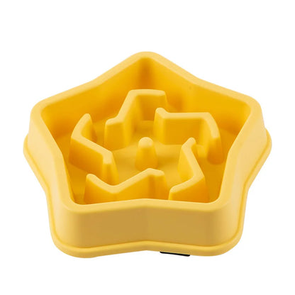 Pet Cat and Dog Slow Food Bowl, Anti-choking , Non-slip, Multiple Colors and Shapes