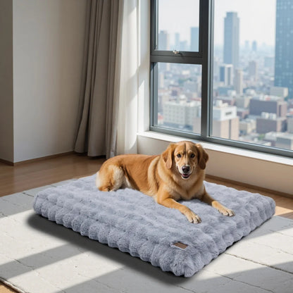 Ultra Plush Dog Bed ,Large Dog Crate Puppy Mattress, Washable Mat