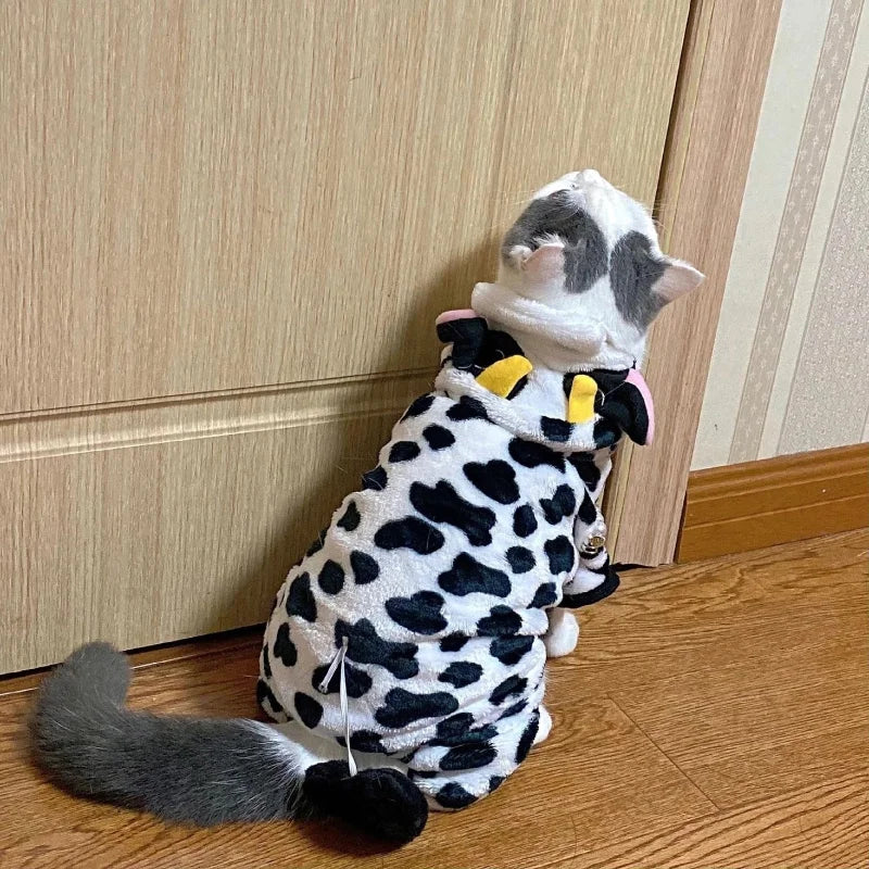 Soft Warm Fleece Dogs Jumpsuits with Hoodies, Pet Clothing for Small Dogs, Puppies and Cats