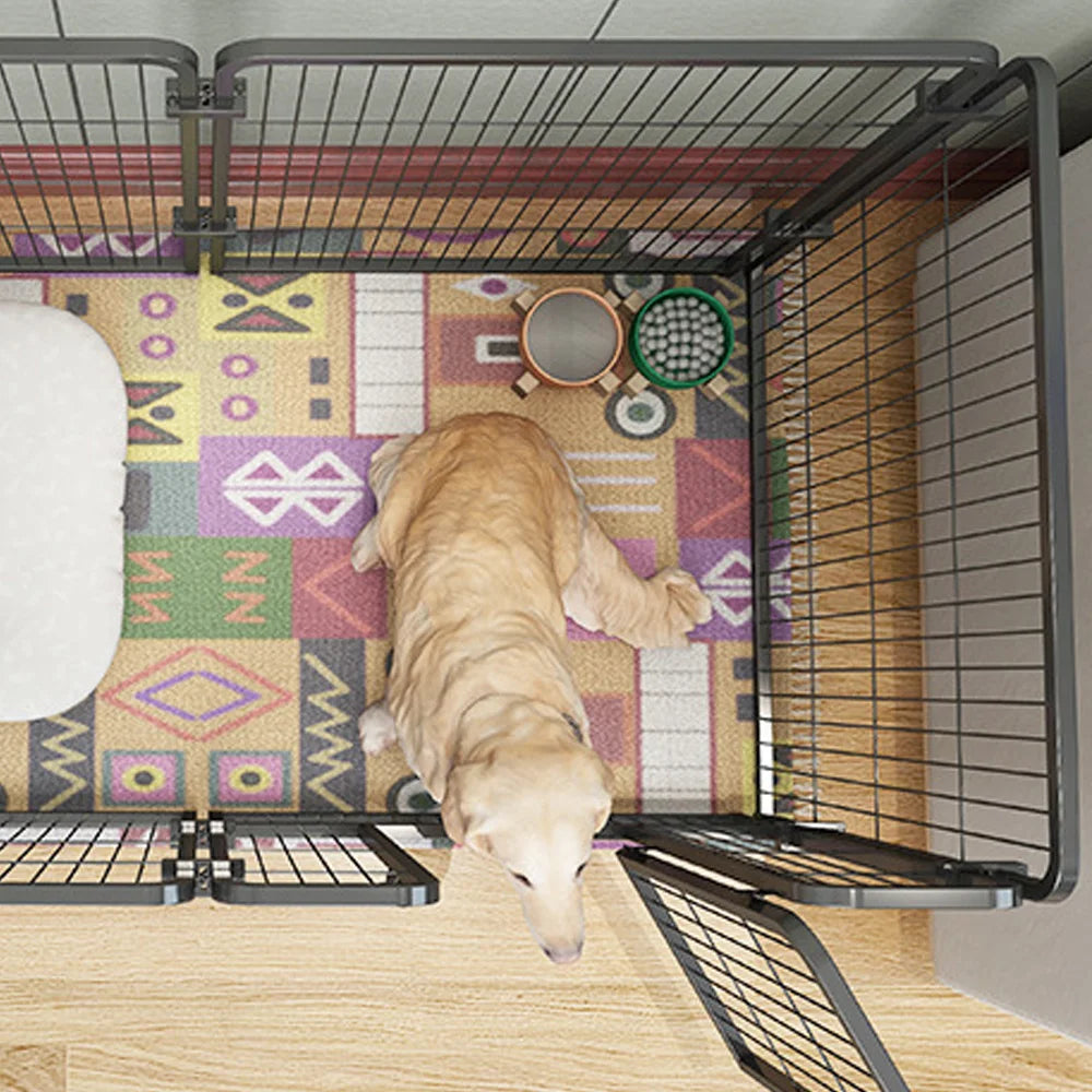 4/6 Panels Dog Fence, Playpen Foldable, Puppy Exercise Kennel , Heavy Duty Cage for Dogs, Cats, Rabbits or any medium size pet.