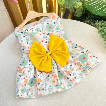 Dog Princess Dress,  Cute Printed Bow Lace,  Dog Dresses for Small, Medium, Puppies... Poodle , Chihuahua