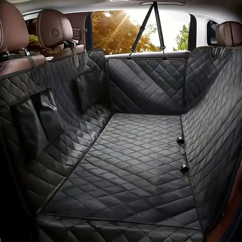 Dog Car Seat Cover for Pets, 100% Waterproof Seat Cover Hammock, Scratch Proof, Nonslip Durable Soft Back Seat Cover for Cars and Trucks