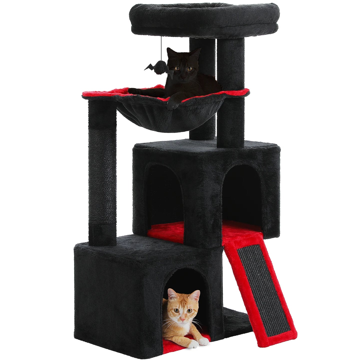 Large Cat Tree for Indoor Cats, Multi-Level Cat Tower with Sisal Scratching Post, 2 Spacious Condo, Cat Scratching Pad