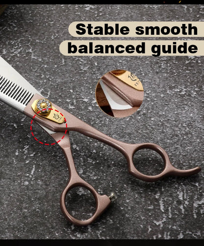 Fenice High-grade 7.5inch JP440C Steel pet grooming thinner scissorswith Thinning rate of 35%