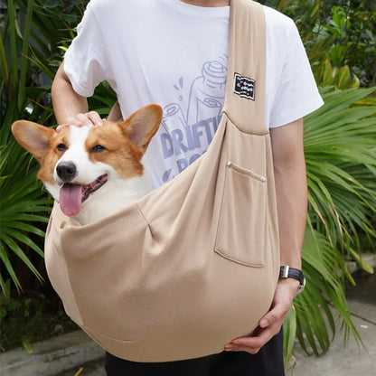 Comfortable Dog Bag ,Pet Crossbody Shoulder Bag, Outdoor Travel , Portable Cat or Puppy Sling Carrier