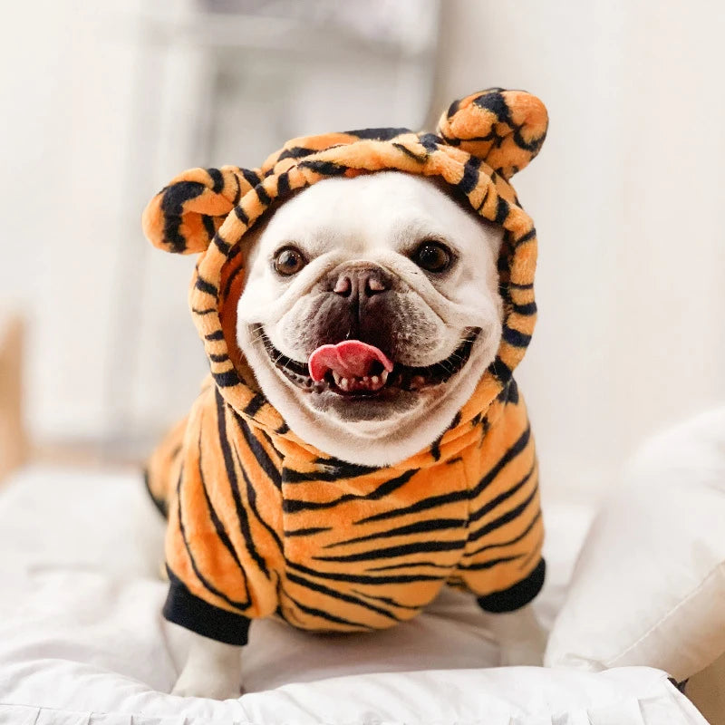 Soft Warm Fleece Dogs Jumpsuits with Hoodies, Pet Clothing for Small Dogs, Puppies and Cats
