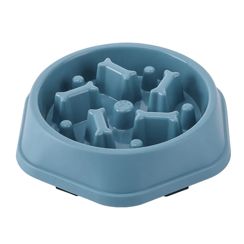 Pet Cat and Dog Slow Food Bowl, Anti-choking , Non-slip, Multiple Colors and Shapes