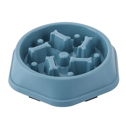 Pet Cat and Dog Slow Food Bowl, Anti-choking , Non-slip, Multiple Colors and Shapes