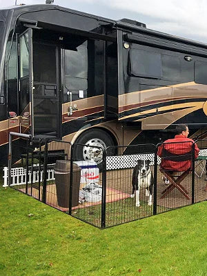 Dog Playpen | 40 Inch, 8 Panels | Heavy Duty Metal Pet Exercise Pen | Indoor Outdoor Fence Panels | Rust-Resistant, Removable