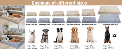 Ultra Plush Dog Bed ,Large Dog Crate Puppy Mattress, Washable Mat