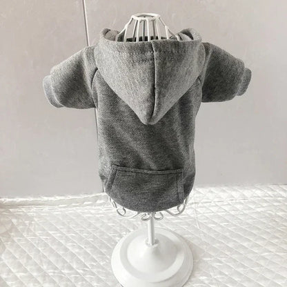 Cozy Pet Clothes with Pocket, Dog Hoodies For Small Dogs,  All Season Knit Cat Clothes