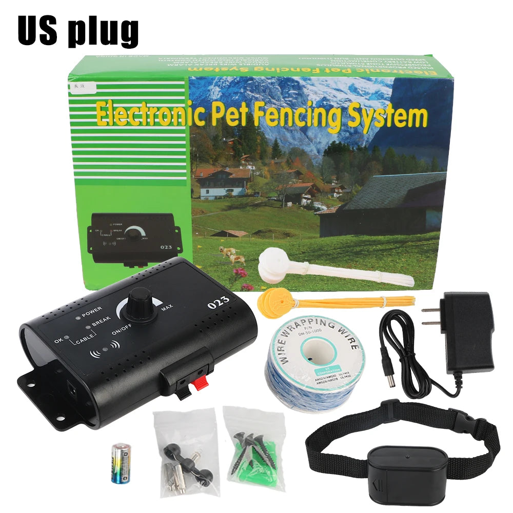 Electric Dog Fence Electronic Pet Fence System Containment, Sound Shocked Collar , Dog Training Collar Waterproof