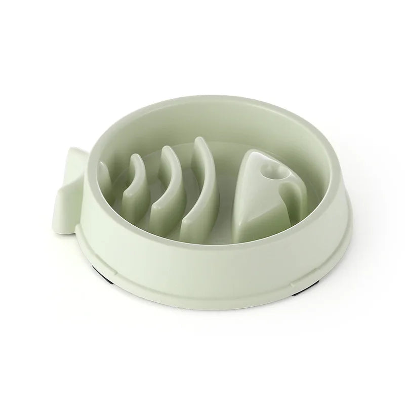 Pet Cat and Dog Slow Food Bowl, Anti-choking , Non-slip, Multiple Colors and Shapes