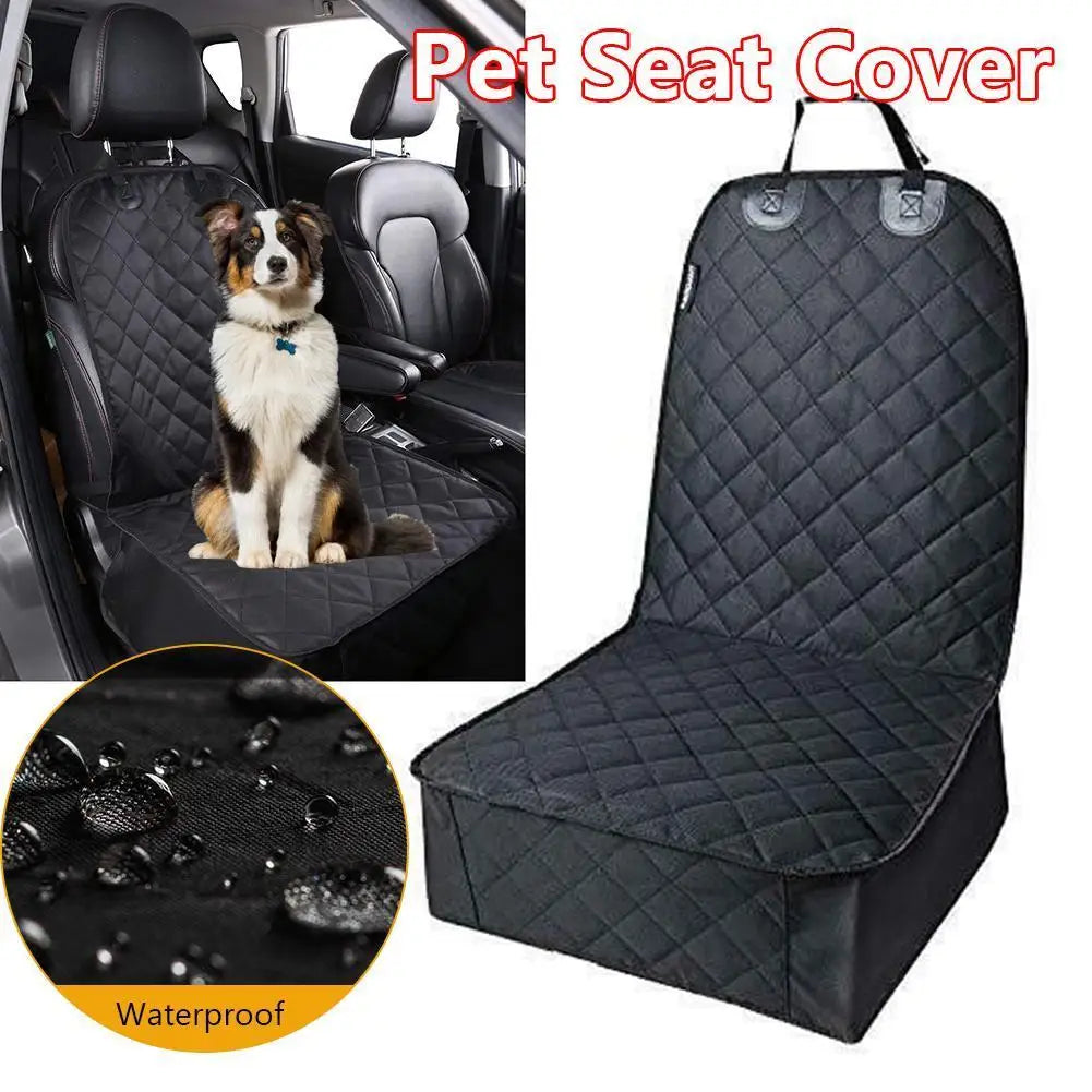 Dog Car Front Seat Cover Waterproof, Non-Slip Pet Cat and Dog Carrier, Folding Pet Carrier Seat Cover for Cars Trucks SUV