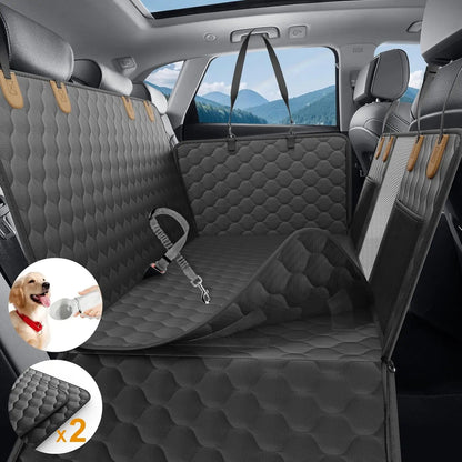 Waterproof Pet Travel Accessories Foldable Dog Car Seat , Car Pet Seat Safety Hammock, Trunk Mat, Car Rear Back Seat Protector