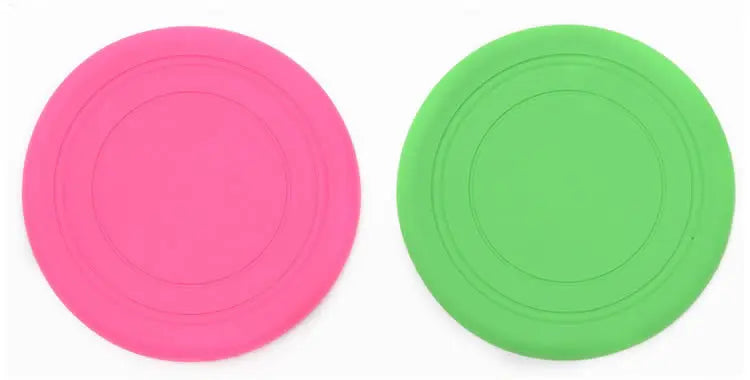 Soft Silicone Flying Saucer, Dog Chew Toy, Training Frisbee, Bite-Resistant