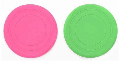 Soft Silicone Flying Saucer, Dog Chew Toy, Training Frisbee, Bite-Resistant