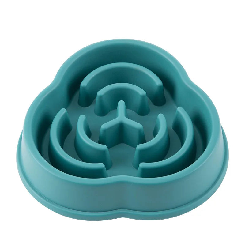 Pet Cat and Dog Slow Food Bowl, Anti-choking , Non-slip, Multiple Colors and Shapes
