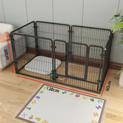 4/6 Panels Dog Fence, Playpen Foldable, Puppy Exercise Kennel , Heavy Duty Cage for Dogs, Cats, Rabbits or any medium size pet.