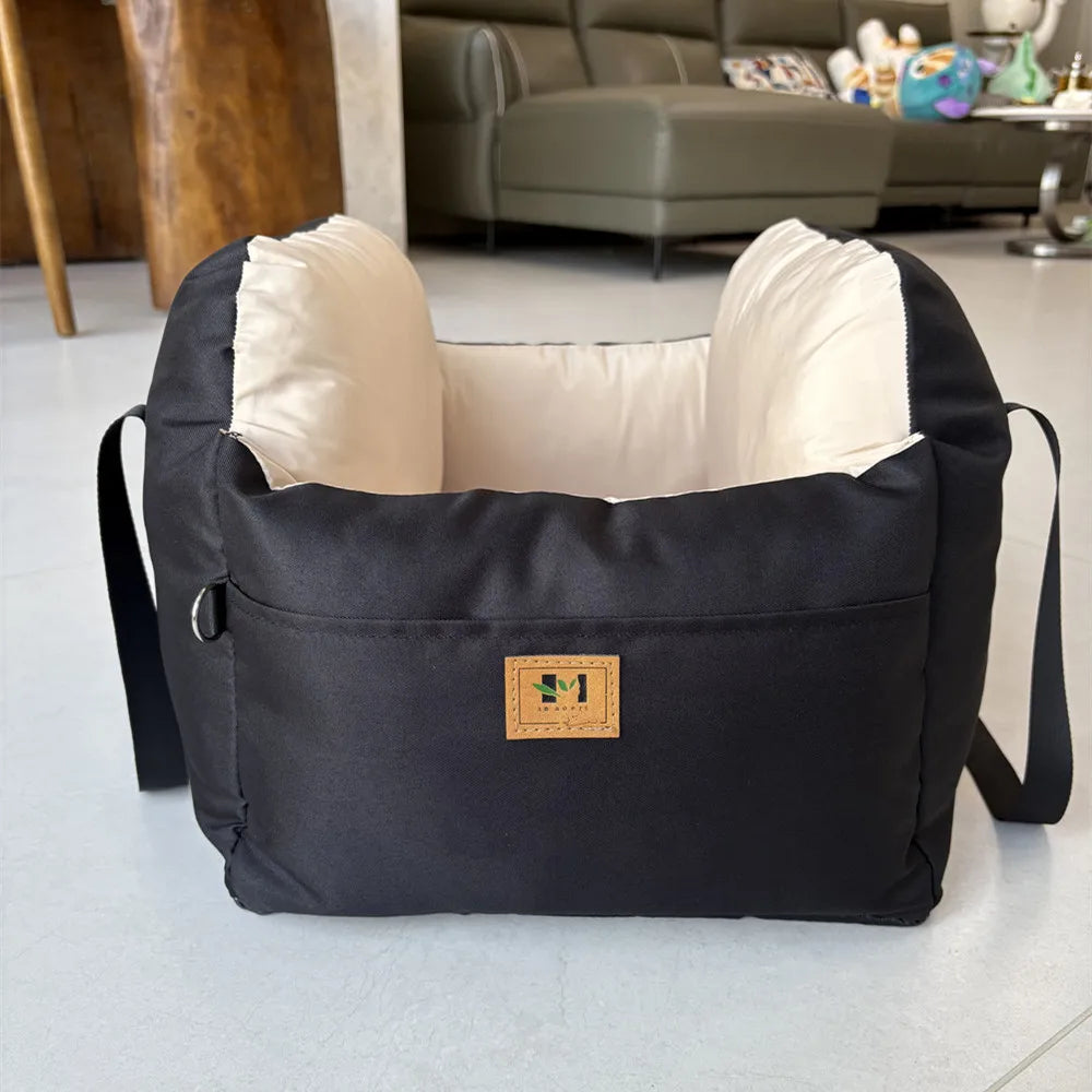 Dog Car Seat with Safety Belt, Four Season Universal Pet Nest Cushion, Washable Dogs, Cats, Sofa Bedding Travel Mattress