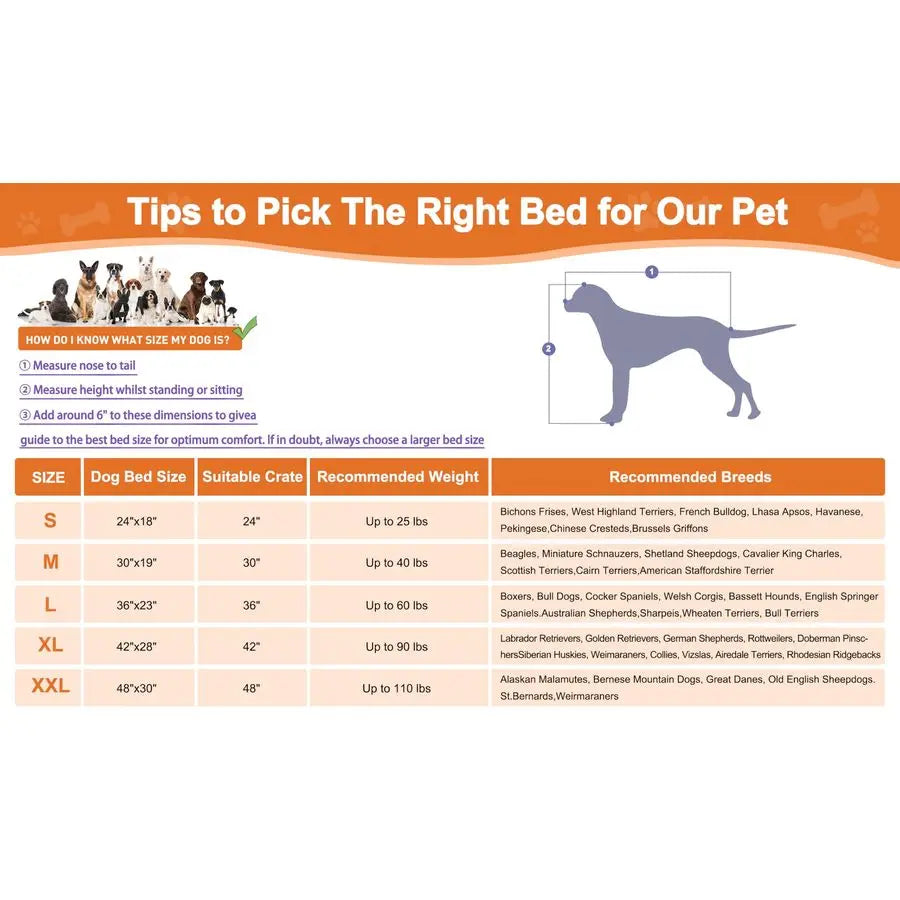 XL Dog Beds, Large Pet Bed for Crate, Washable Plush Dog Mat for Cages, NonSlip Crate Pad for Outdoor or Indoor Car Use