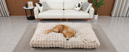 Ultra Plush Dog Bed ,Large Dog Crate Puppy Mattress, Washable Mat