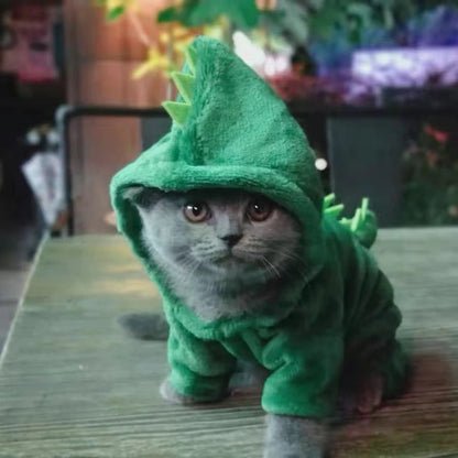 Soft Warm Fleece Dogs Jumpsuits with Hoodies, Pet Clothing for Small Dogs, Puppies and Cats