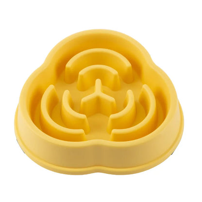 Pet Cat and Dog Slow Food Bowl, Anti-choking , Non-slip, Multiple Colors and Shapes
