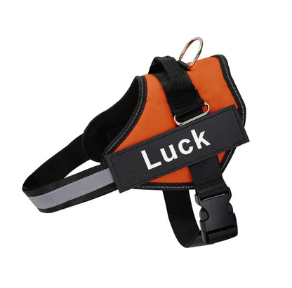 Dog Harness Vest, ID Patch Customized Reflective Breathable Adjustable Pet Harness For Dog