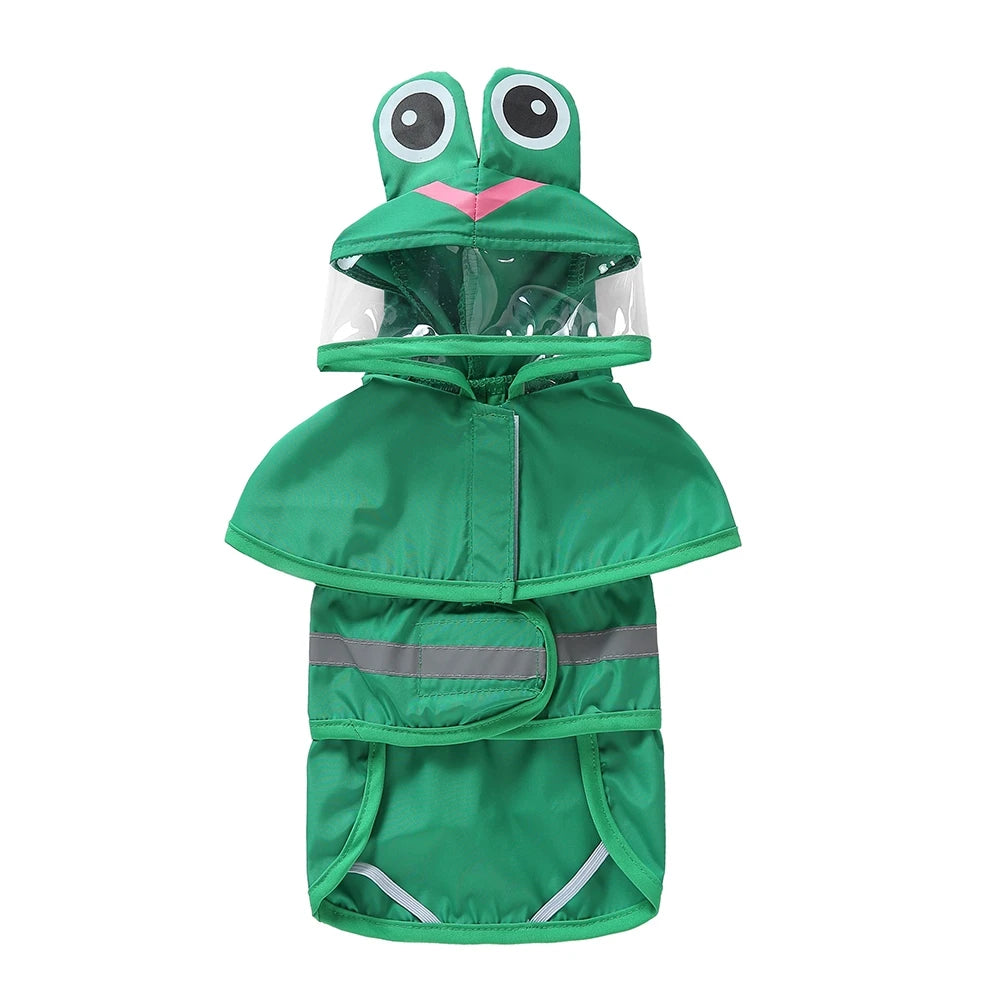 Fashionable Reflective Pet Dog Raincoat ,Hooded ,Waterproof Jacket for Big Dogs