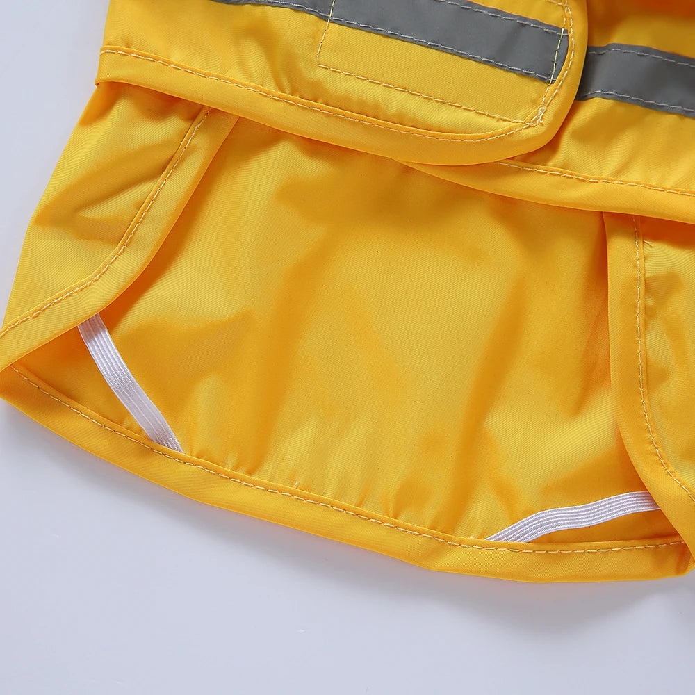 Fashionable Reflective Pet Dog Raincoat ,Hooded ,Waterproof Jacket for Big Dogs