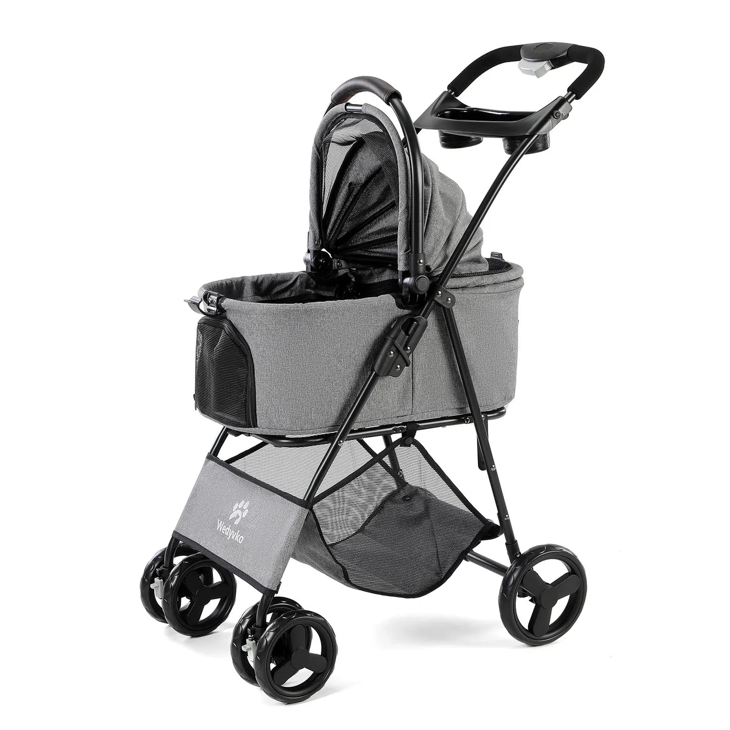 3 in 1 Pet Stroller with Removable Carrier, Folding Stroller for Small/Medium Dogs and Cats, Waterproof, All-Terrain