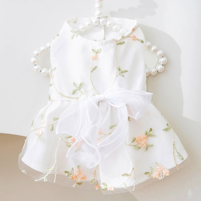 Cute Dog Princess Summer Dress, Poodle, Chihuahua Dog Clothes
