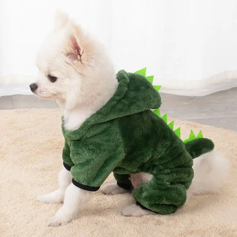 Soft Warm Fleece Dogs Jumpsuits with Hoodies, Pet Clothing for Small Dogs, Puppies and Cats