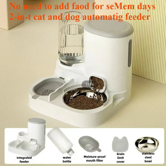 Cat bowl automatic feeder for cats, dogs, pets,