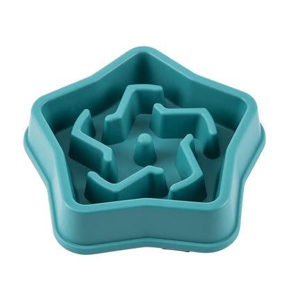Pet Cat and Dog Slow Food Bowl, Anti-choking , Non-slip, Multiple Colors and Shapes