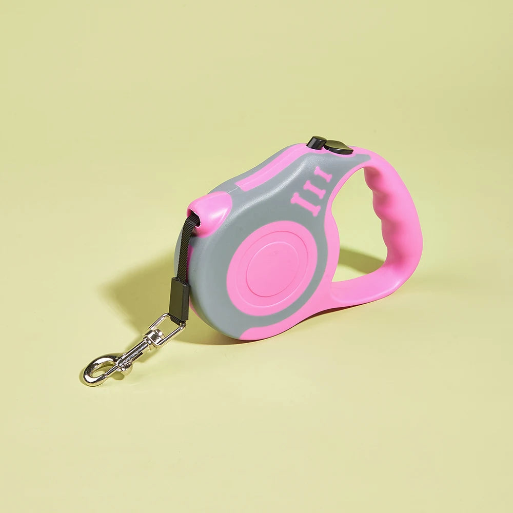 3m, 5m Dog Leash for Small Dogs or Cats,  Automatic Retractable w/ Durable Nylon Lead