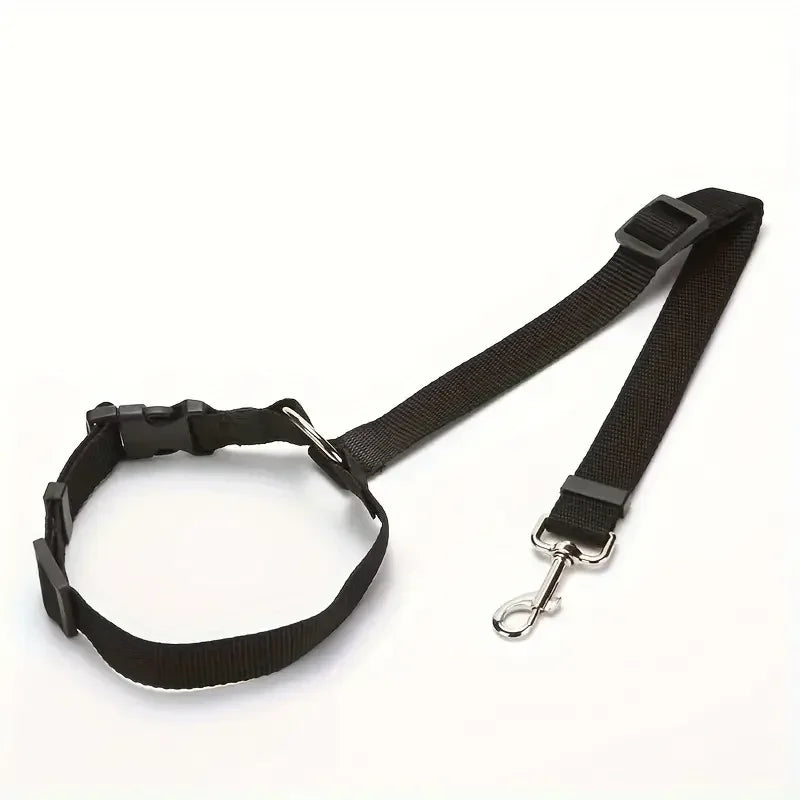 1pc Pet Dog And Cat Seat Belt, Car Headrest Restraint, Adjustable Safety Rope,