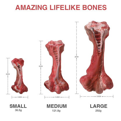 MASBRILL Dog Toys Aggressive Chewers, Large Dogs Bone-Shaped Indestructible Nylon Interactive Dog Toy, Teeth Cleaning