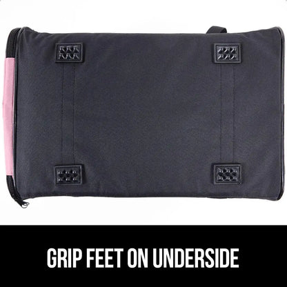 Cat Carrier Travel Bag Up to 15 Lbs,  Collapsible Small Dog Carriers, Top and Side Entry Breathable Mesh