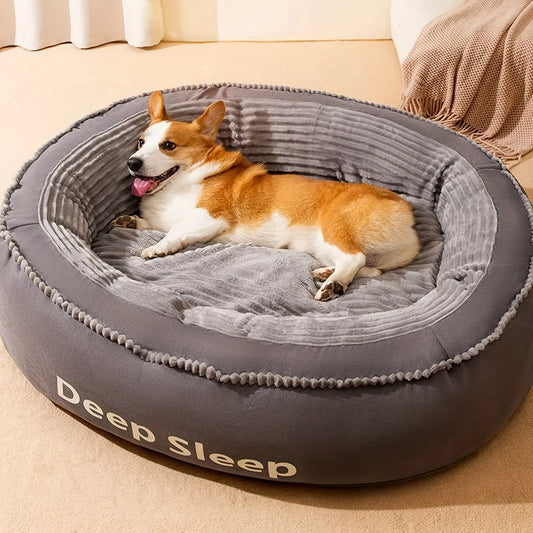 Pet Bed Comfortable Donut Round,  Soft, Washable Dog or Cat Cushion Bed