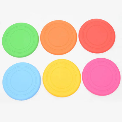Soft Silicone Flying Saucer, Dog Chew Toy, Training Frisbee, Bite-Resistant
