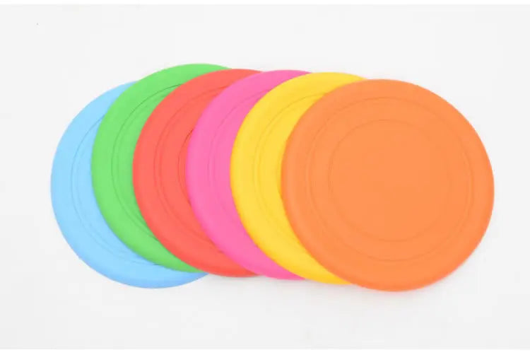 Soft Silicone Flying Saucer, Dog Chew Toy, Training Frisbee, Bite-Resistant