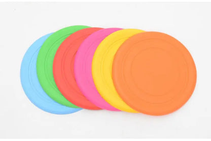 Soft Silicone Flying Saucer, Dog Chew Toy, Training Frisbee, Bite-Resistant