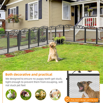 8 Panels DIY Heavy Duty Dog Playpen, Pen Outdoor or Indoor, Dog, Puppy Metal Fence with Waterproof Fertility Pad for Whelping,Training