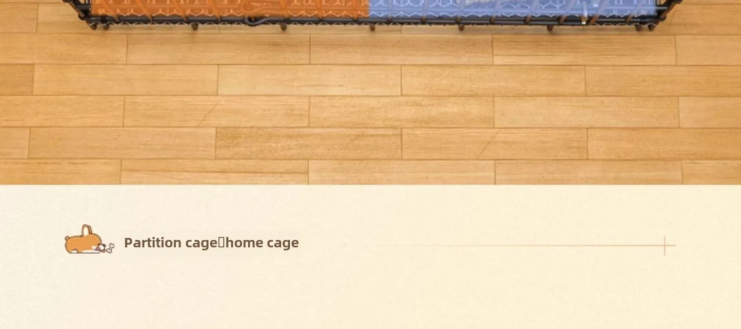 Dog Cage Small Indoor Folding with Toilet Teddy Bigbear, Medium Dog ,Corgi Border, Pet Kennel , House Kennel ,Pets House, Pet Fence