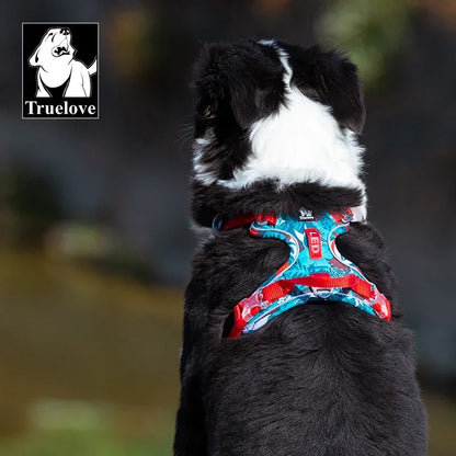 Truelove Pet Explosion-proof Dog Harness, Camouflage, Reflective Nylon Special Edition and Upgrade Version Easy to Adjust