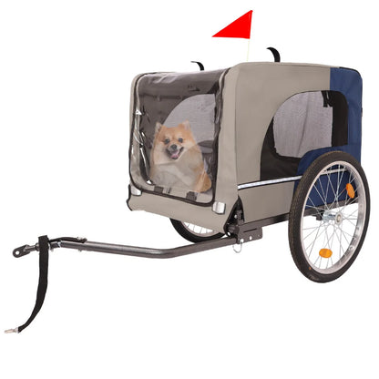 Foldable Pet Bike Trailer, Dog Bicycle Cart with Quick Release Wheels, Non-Slip Floor and, Safety Leash for Small or Medium Pets